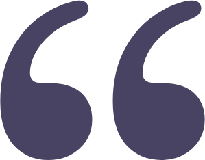 Decorative quotation mark